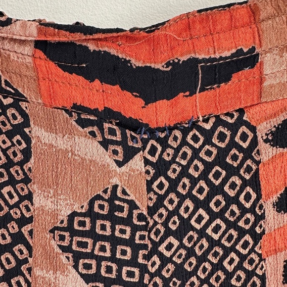 Madam Blue Clothing Animal Print/Tribal Print Skirt, Orange/Brown/Black, L - Picture 7 of 16